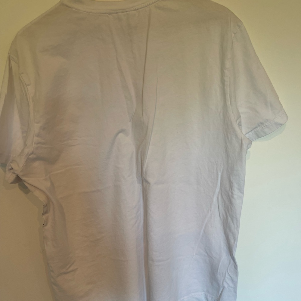 Lacoste White Short Sleeve Regular Fit Side Logo T Shirt - Picture 13 of 16